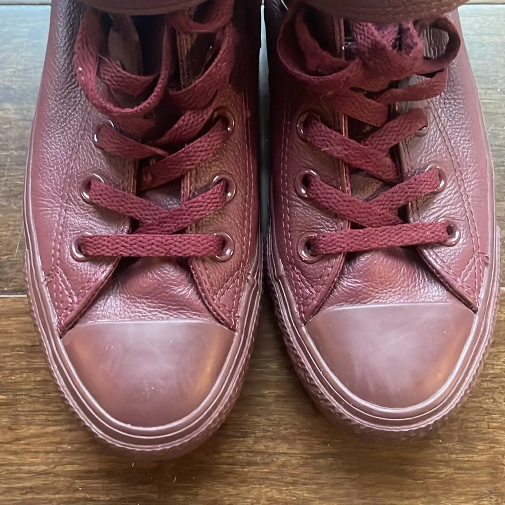 Converse Chuck Taylor All Star Brea High Deep Bordeaux Leather Women 6
